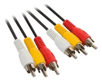 Comprar Cable Audio Y Video Con Plug Rca A Rca De 1.80m Para Dvd