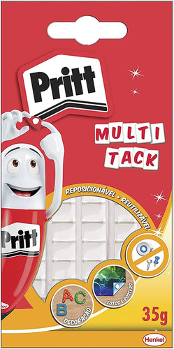 Massa Adesiva De Fixação Reutilizavel Multi Tack Pritt - 35g