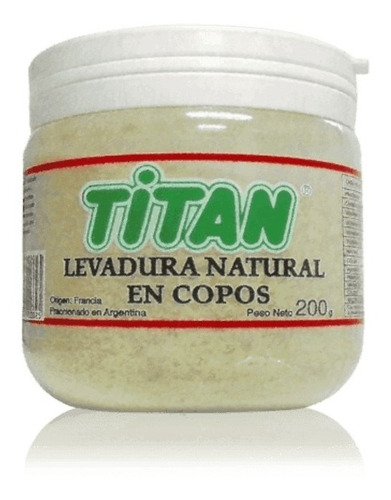 Levadura Natural En Copos Titan 200 Gr Sin Gluten