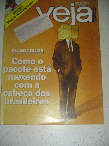 Revista Veja 1126 Plan Collor Calcanhoto Janduís Falcão 1990