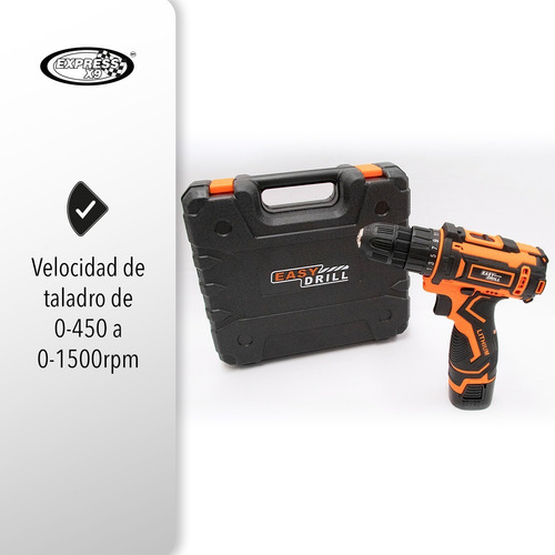 Imagen 5 de 8 de Taladro Atornillador Inalambrico 16.8v Recargable Eléctrico