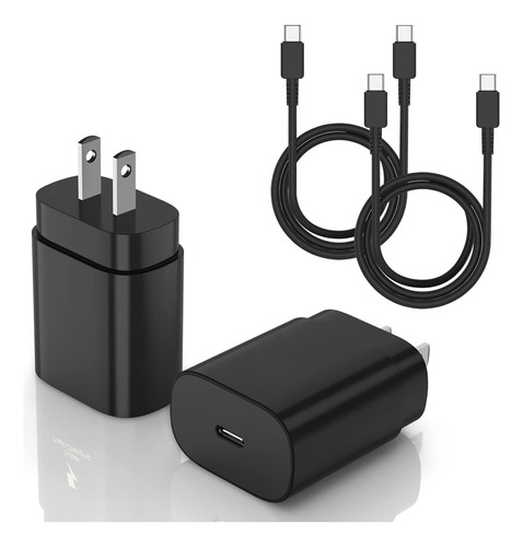 Set De 2 Pieza Cargador De Carga Super Rápida 25w Cable