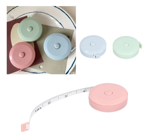 Cinta Métrica Retráctil Para Medición 1.5m 3 Colores