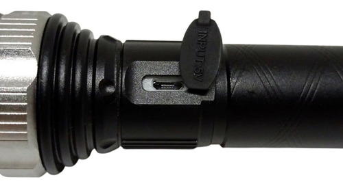 Linterna Táctica De Metal Recargable C/ Zoom Opalux Op-4927n