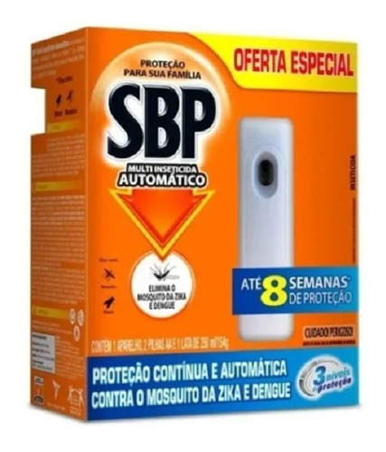 Sbp Multi Inseticida Automático Aparelho + Refil + Pilhas