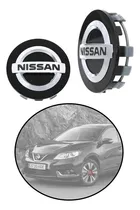 Comprar Par De Centros De Rin Nissan Tiida  2007-2018 Negro 54 Mm