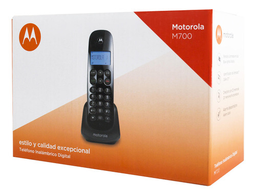 Teléfono Motorola M700CA inalámbrico - color negro