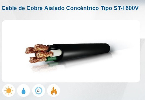 Imagen 1 de 2 de Cable Concentrico 4x10 Incable Rollo 100mt