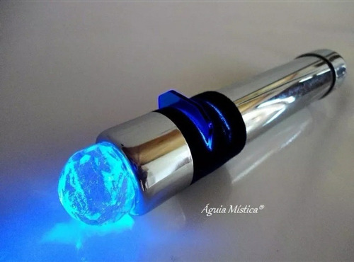 Imagem 2 de 7 de Bastão Cromoterapia Massageador Com Cristal Quartzo
