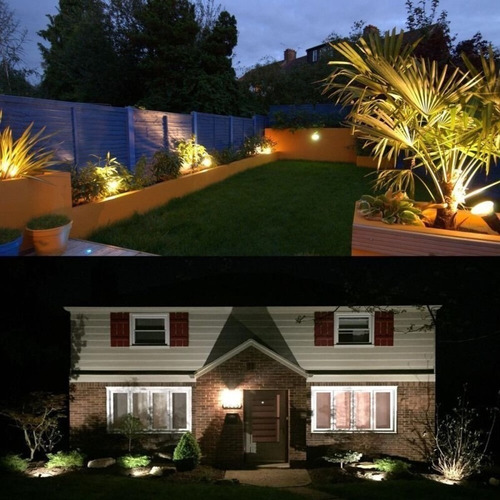 Lampara Led Estaca 7w Foco Exterior Jardin Jabalina Luz Fria