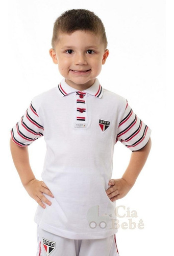 Camisa Polo Infantil São Paulo Fc Oficial