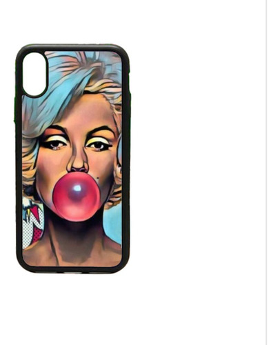 Funda Protector Para iPhone Chica Vintage Chicle Cute