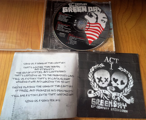 Green Day - 21st Century Breakdown Cd 1era Ed. Rock Punk (Usado)