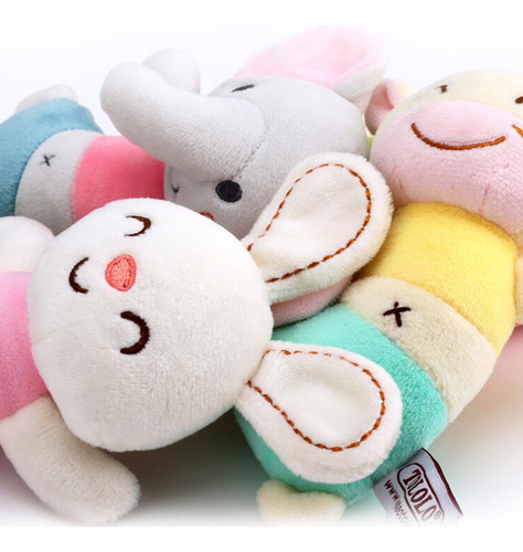 Sonajero De Mano Para Bebés, Bonito Peluche De Peluche Con D