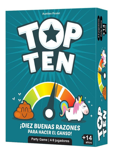 Juego De Mesa Party Game Top Ten Nuevo Español