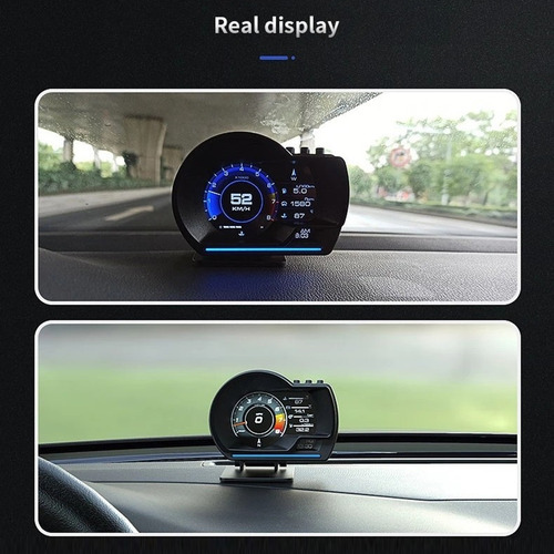 Monitor Obd+gps,velocímetro Multidato, Pantalla Frontal Dig