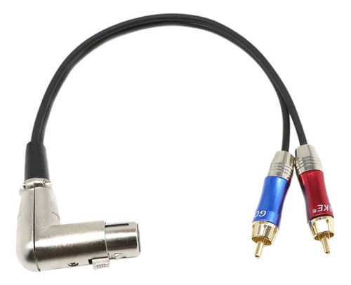Xlr Femenino A Doble Rca Y Divisor De Splitter Cable