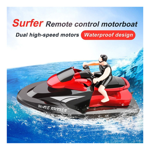 . 2,4 Ghz Resistente Al Agua 20 Km/h Rc Barco Alto Control