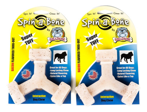  Juguete Masticable Interactivo Para Perros: Spin-a-bone 