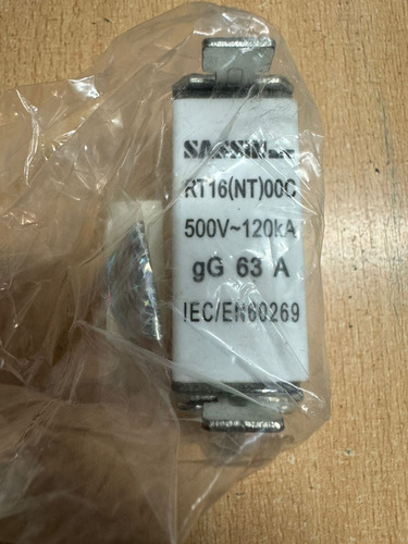 Fusibles Cartucho Alta Capacidad De Ruptura Sassin 63a X7 U