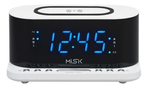 Radio Reloj Despertador Misik Mr486w Blanco C/cargador ...