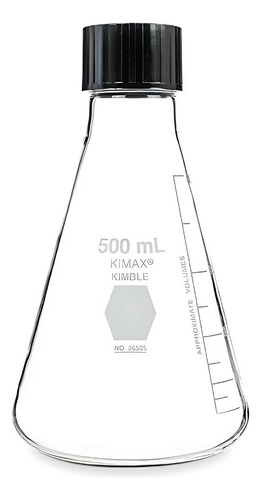 Matraz Erlenmeyer Con Tapa Rosca 250ml Kimax