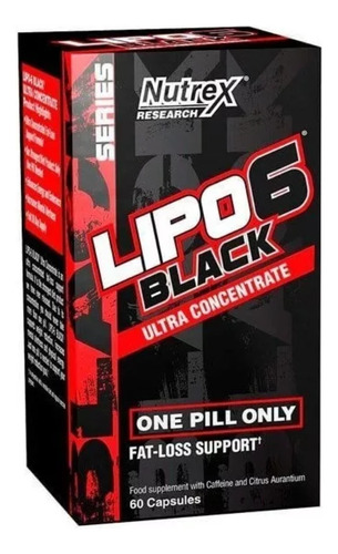 Quemador De Grasa Nutrex Lipo 6 Black Uc 60 Cáp