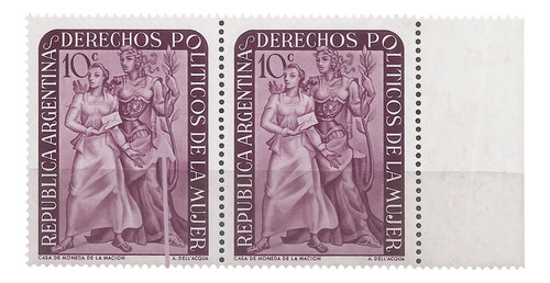 Argentina 516 Gj 1001 Pos 19 Año 1951 Variedad Catalogada