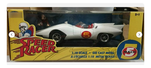 Speed Racer Mach 5 Zequinha Joyride Miniatura 1/18 Branco (Usado)