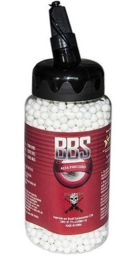 Bbs Airsoft Bb King 0.25g Garrafa  Branco 6mm - 2000