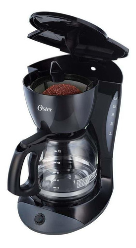 Imagen 2 de 2 de Cafetera portátil Oster BVSTDCDW12 semi automático negra de filtro 120V - 127V