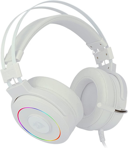 Auriculares gamer Redragon Chroma Lamia 2 lunar white con luz rgb LED