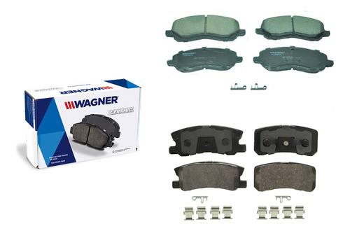 Kit Balatas Delantera Tras Cer Wgnn Lancer Gt Gts 2.0 2010