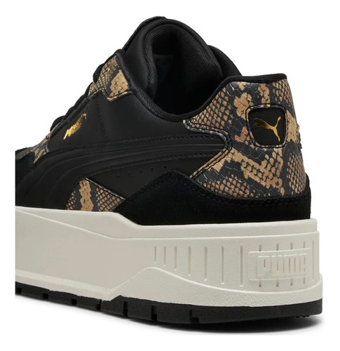 Zapatilla Puma Karmen Ii Idol Snake Chic 400395 02 Mujer Dorado Oscuro Geométrico 7 Us
