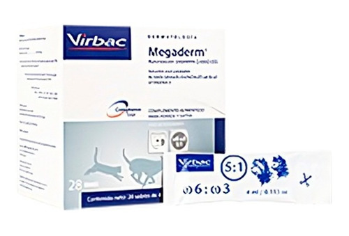 Megaderm 28 Sobres X 4ml Suplemento Para La Piel Y El Pelo