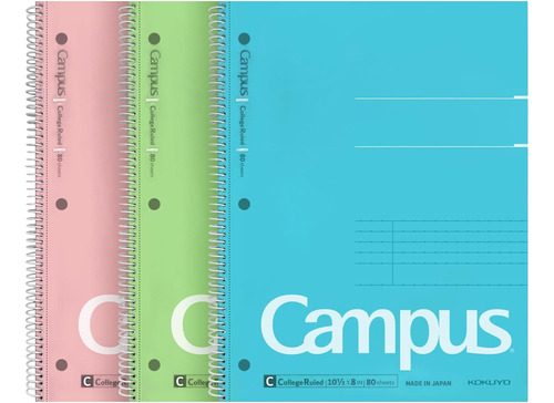 Cuaderno Espiral Campus, 10.5  X 8 , Rayado De Colegio,...