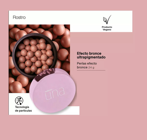 Perlas Bronceadoras Radiance Una Blush 24 g Natura Una Bronce gradiente