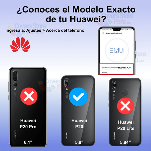 Funda Case Para Huawei P20 Tpu 100% Transparente Antishock
