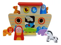 Comprar Juegos Madera Encastre Didáctico Animales Barco Arca De Noe