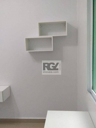Imagem 6 de 25 de Kitnet Com 1 Dormitório À Venda, 25 M² Por R$ 210.000,00 - José Menino - Santos/sp - Kn0137