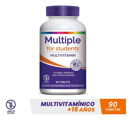Multiple For Students Multivitaminico 90 Tabletas