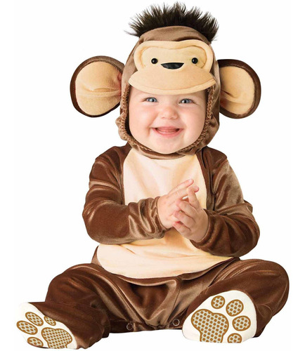 Disfraz Talla Small(6-12 Meses) Para Bebé De Mono Halloween