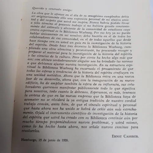 Individuo Y Cosmos En La Filosofía - Ernst Cassirer - 1951 (Usado)