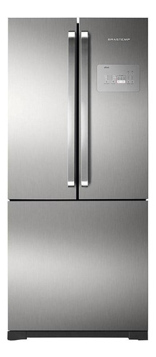 Geladeira a gás frost free Brastemp BRO80A inox com freezer 540L 127V