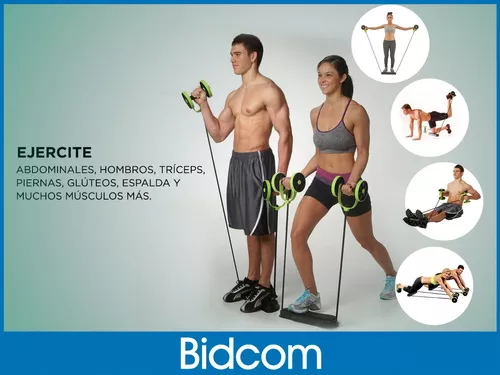 Rueda Abdominal Revoflex Multifuncional Bandas Elasticas Gym