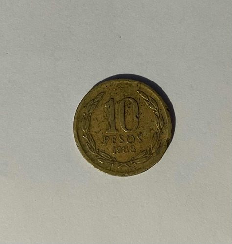 Moneda 10 Pesos 1986