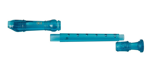 Flauta Yamaha Doce Yrs 20bb Soprano Barroca C/ Capa Cor Azul