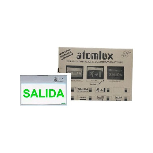 Cartel Led Autónomo Señalizador Luminoso Salida Atomlux