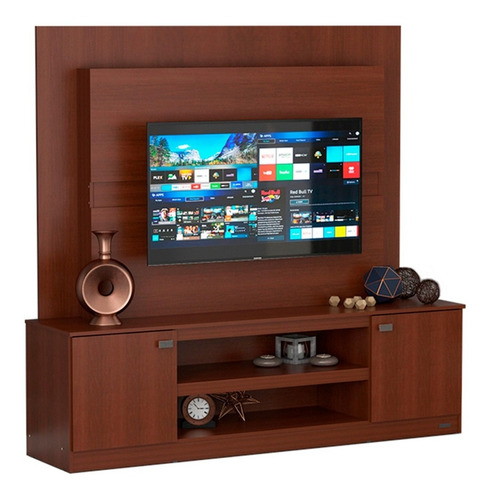 Combo Mueble Rack + Panel Soporte Para Tv Led Smart  Moderno