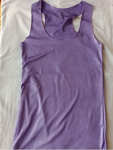 Musculosa De Vestir Mujer Brillos Talle Xs